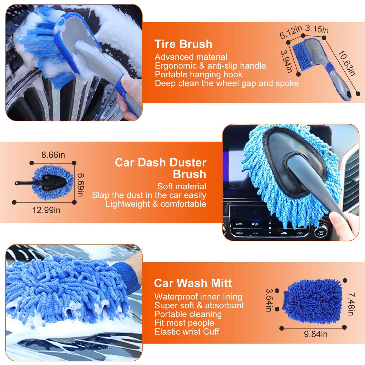 26Pcs Car Detailing Brush Kit