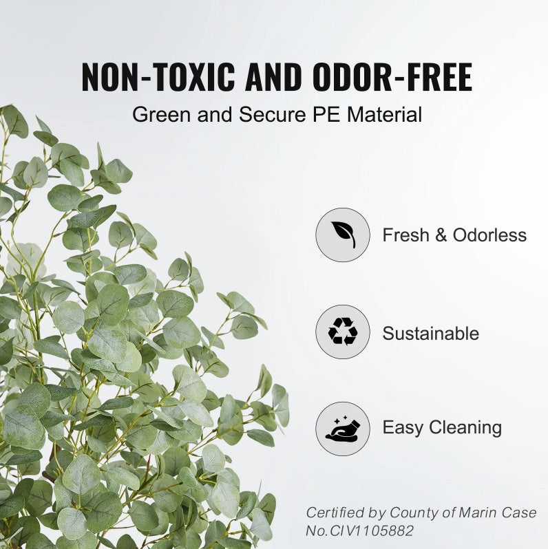 Artificial Eucalyptus Tree, 6 FT Tall Faux Plant