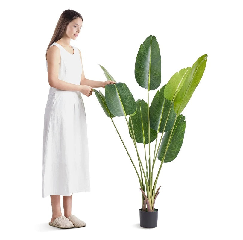 Artificial Birds Of Paradise Tree, 5 FT Tall Faux Plant
