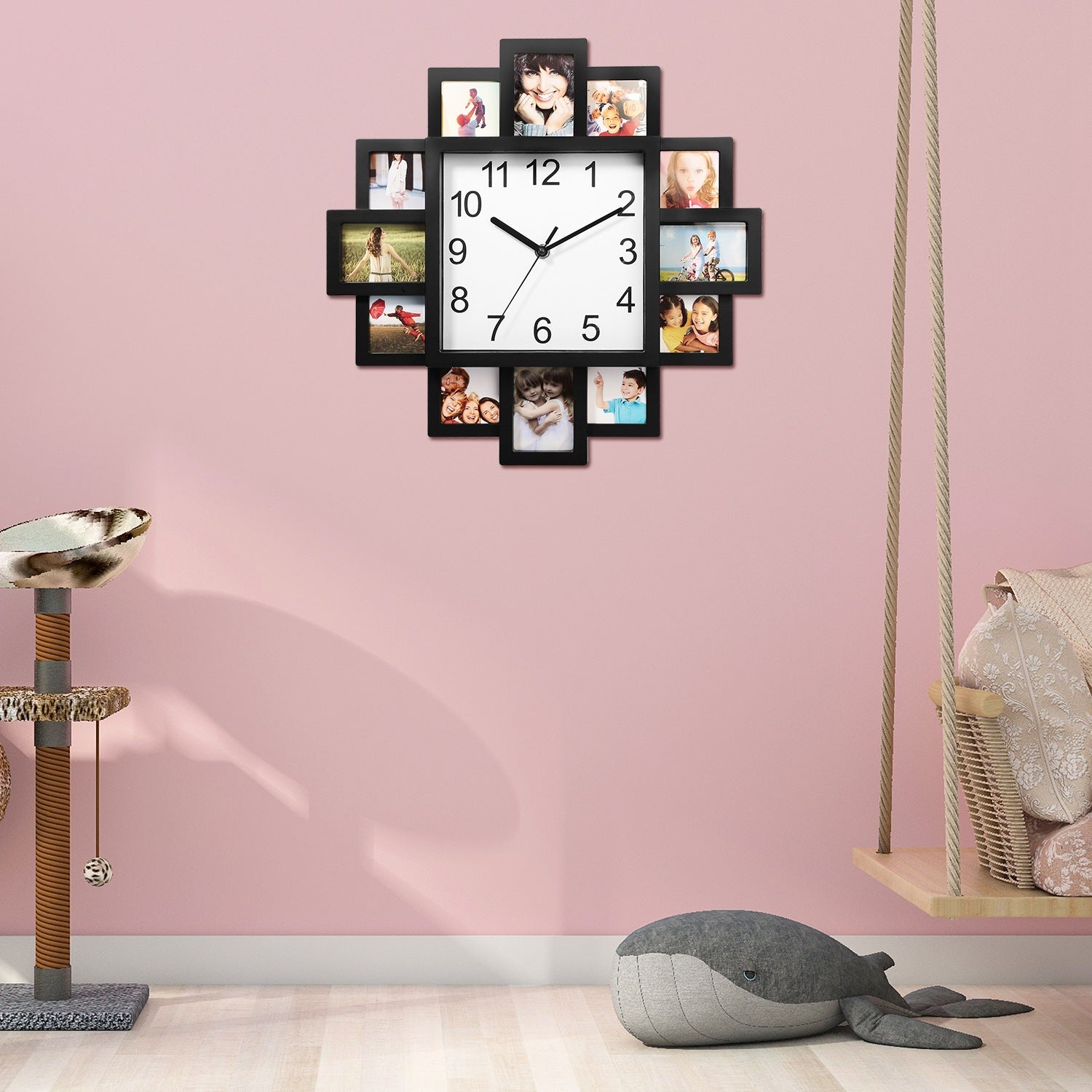 1Pc Photo Frame Clock Picture