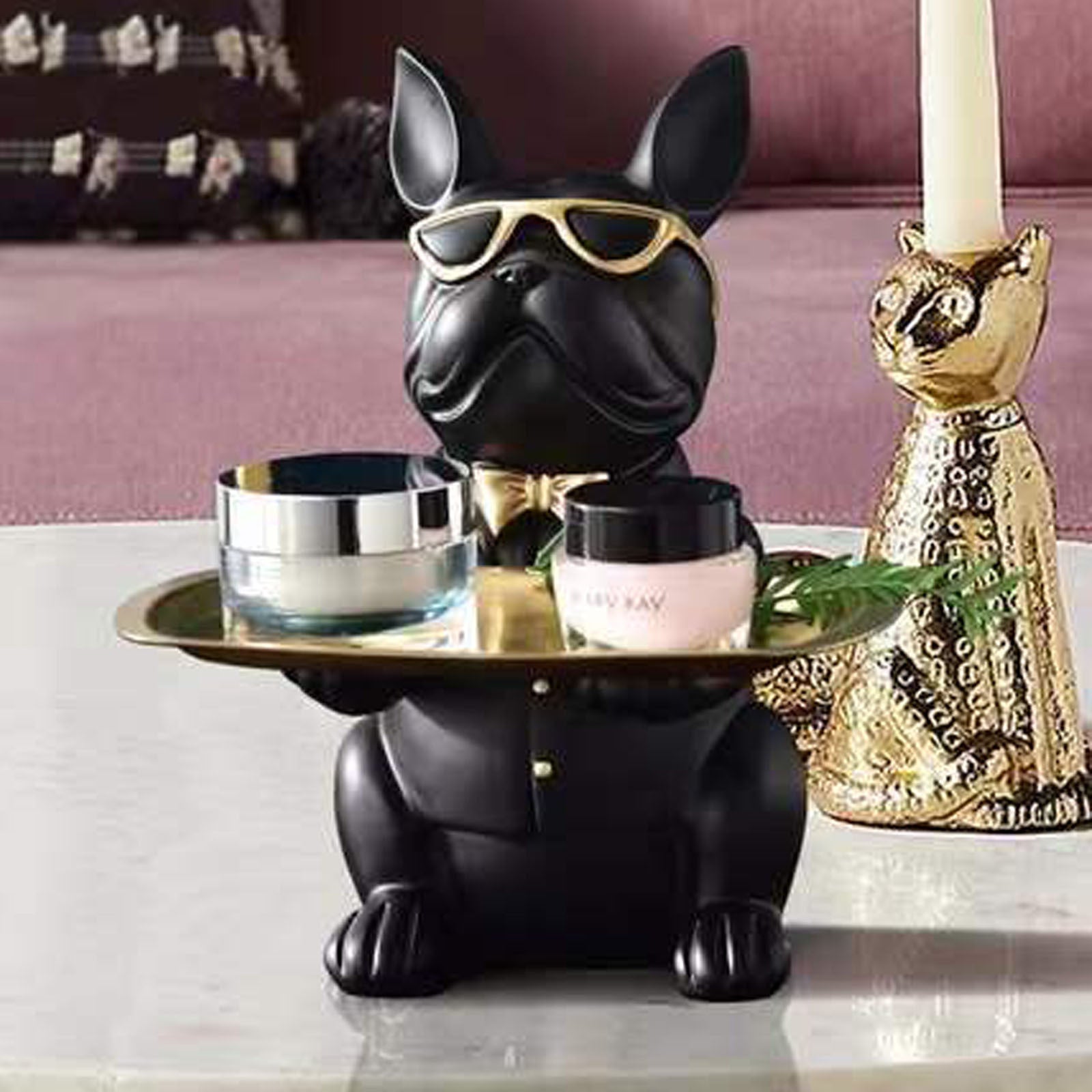 French Bulldog Statue Home Decoration
