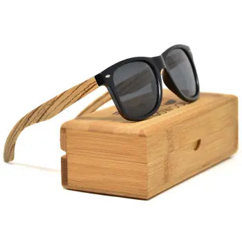 Zebra Wood Classic Style Sunglasses