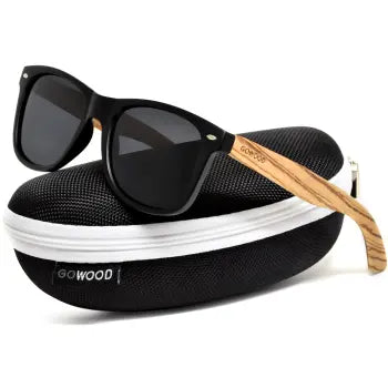 Zebra Wood Classic Style Sunglasses