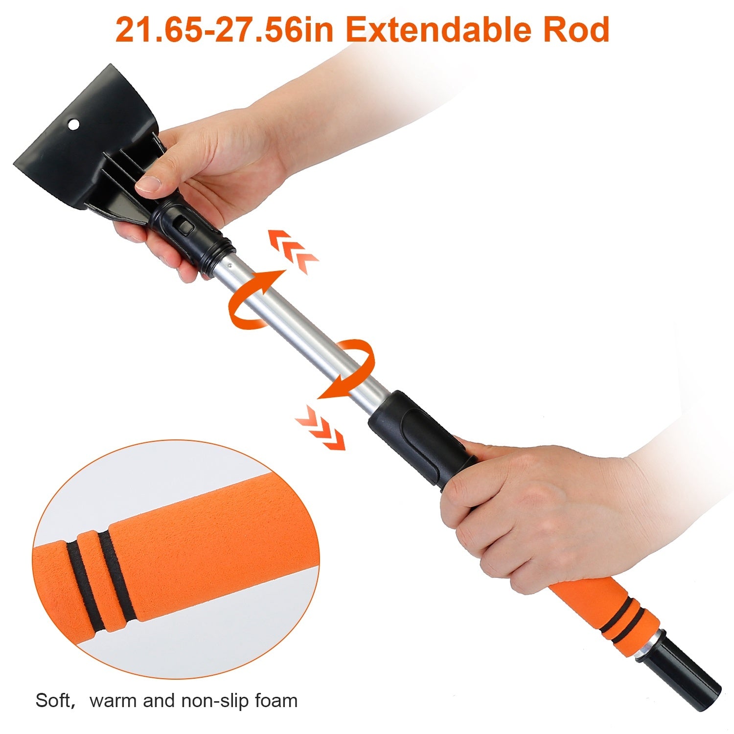 1Pc 3 In 1 Windshield Ice Scraper