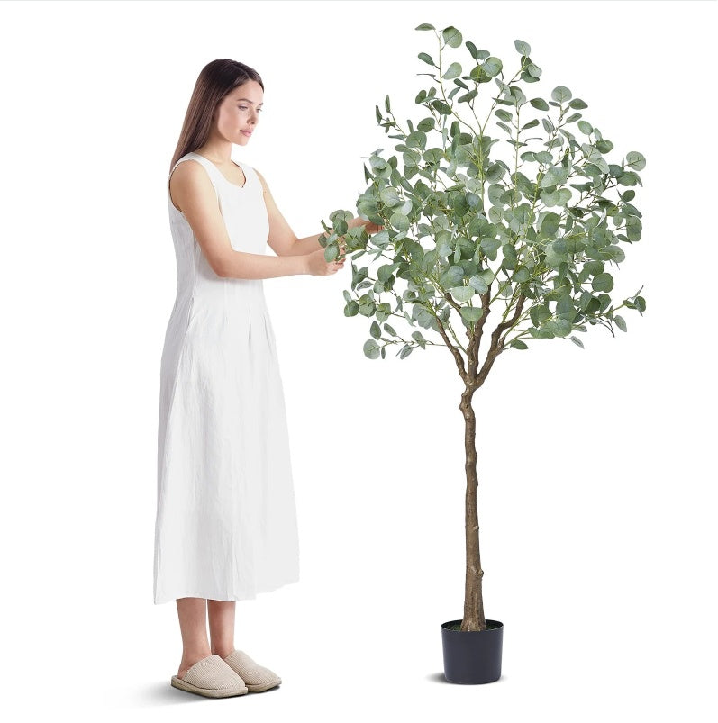 Artificial Eucalyptus Tree, 6 FT Tall Faux Plant