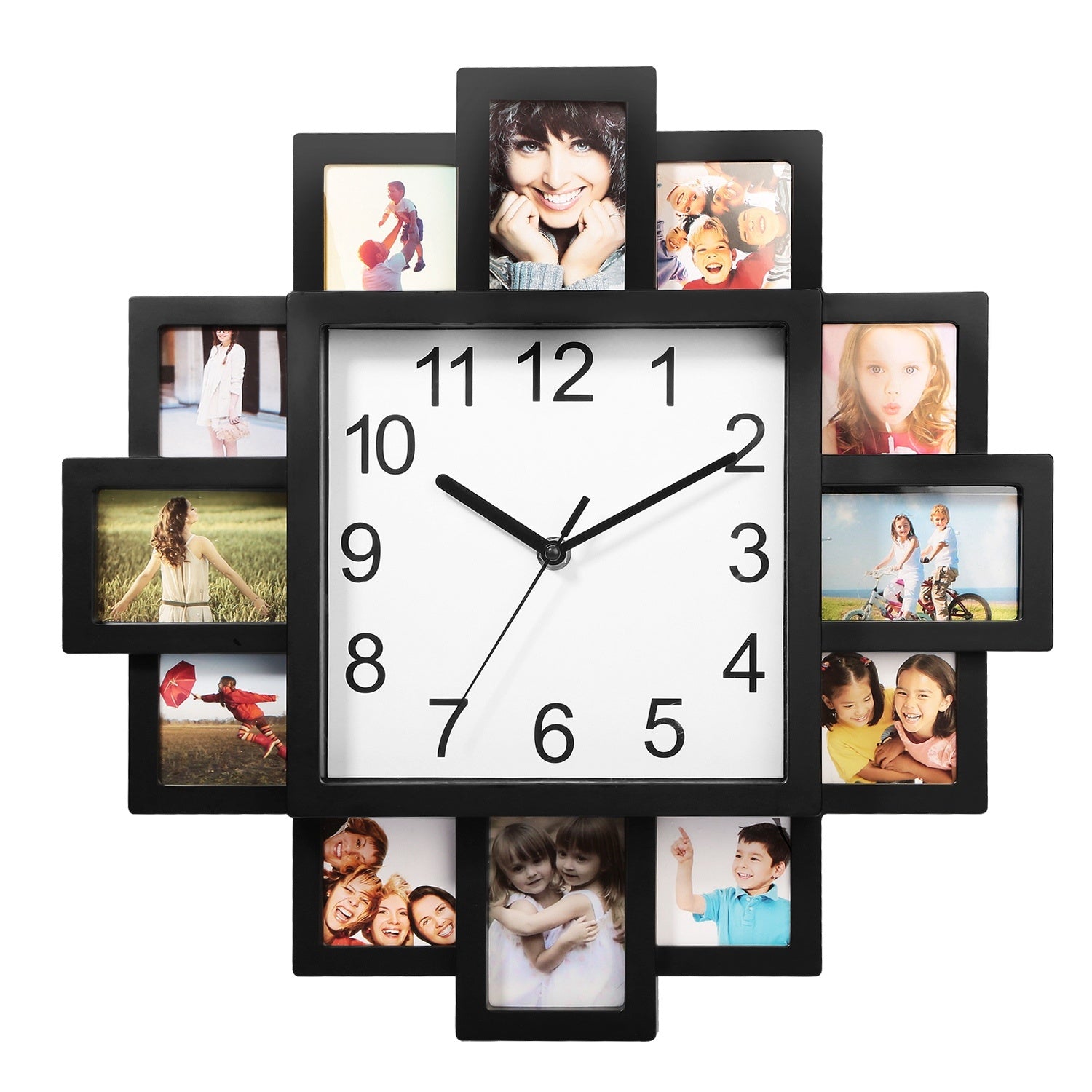 1Pc Photo Frame Clock Picture