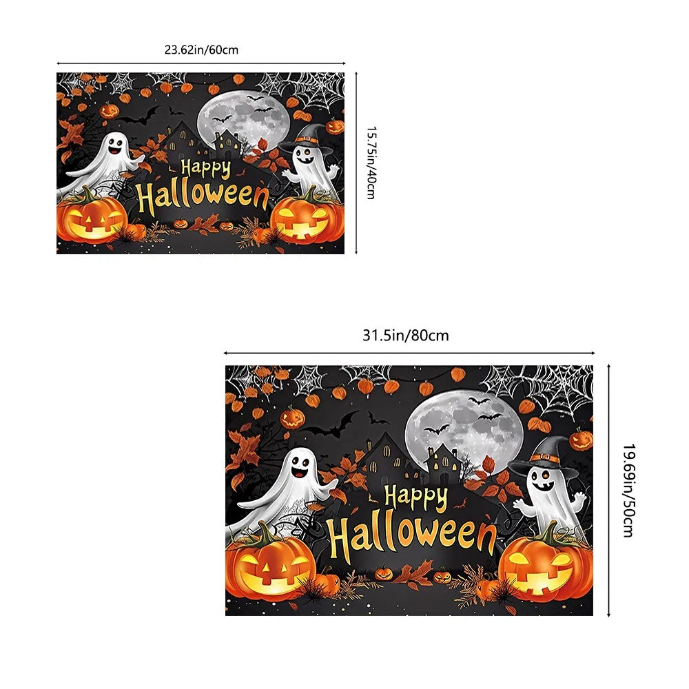 Halloween Pumpkin Ghost Home Decor Doormat