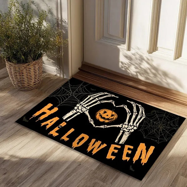 Halloween Pumpkin Ghost Home Decor Doormat