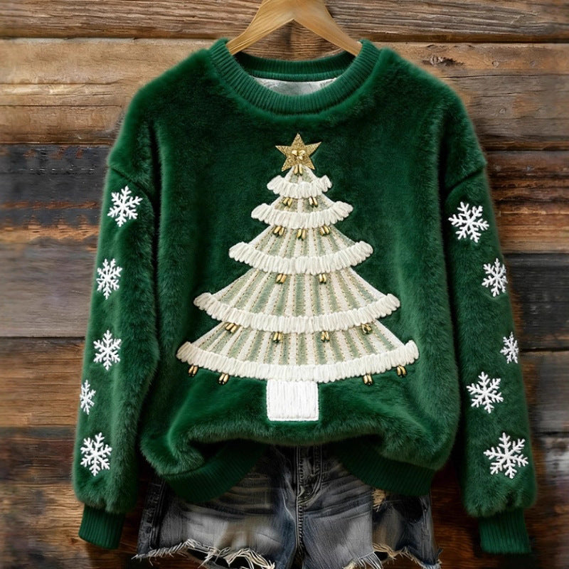 Christmas Retro Green Unisex Sweater