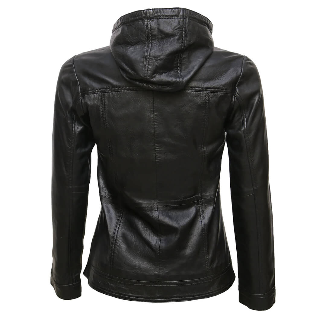Black  Genuine Leather, Women's HALLEN Griffin Winter Fashion