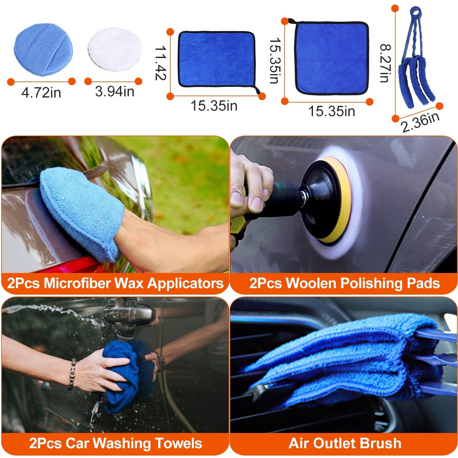 26Pcs Car Detailing Brush Kit