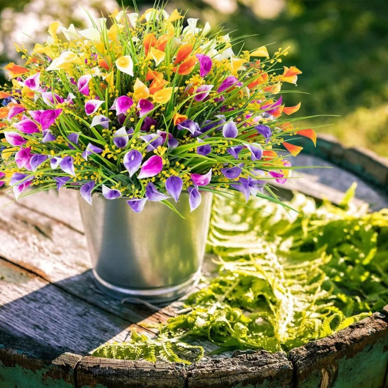 5 Bundles Artificial Calla Lilly Realistic