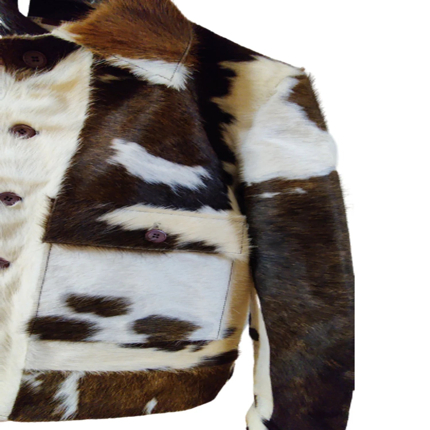 Elegant men's luxurious leather jacket hair-on with a timeless design and comfortable fit, ideal for daily sophistication.