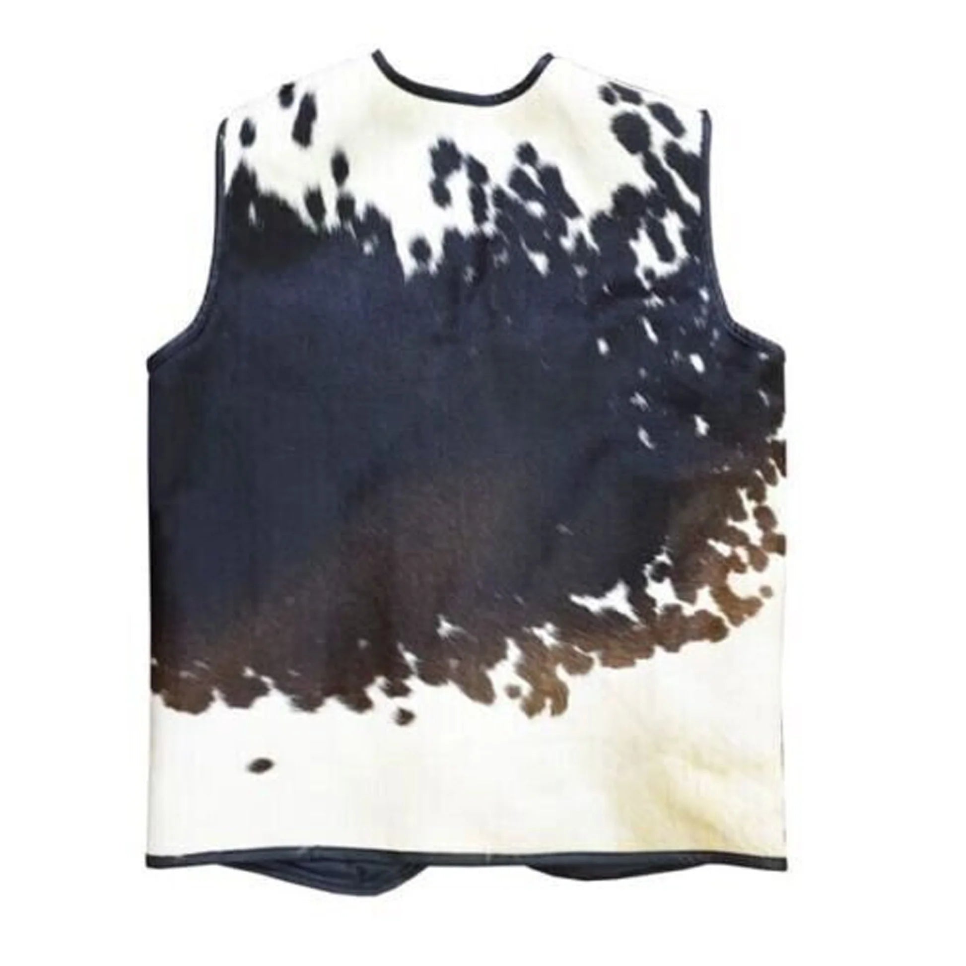 Black and white tie-dye tank top on a white background
