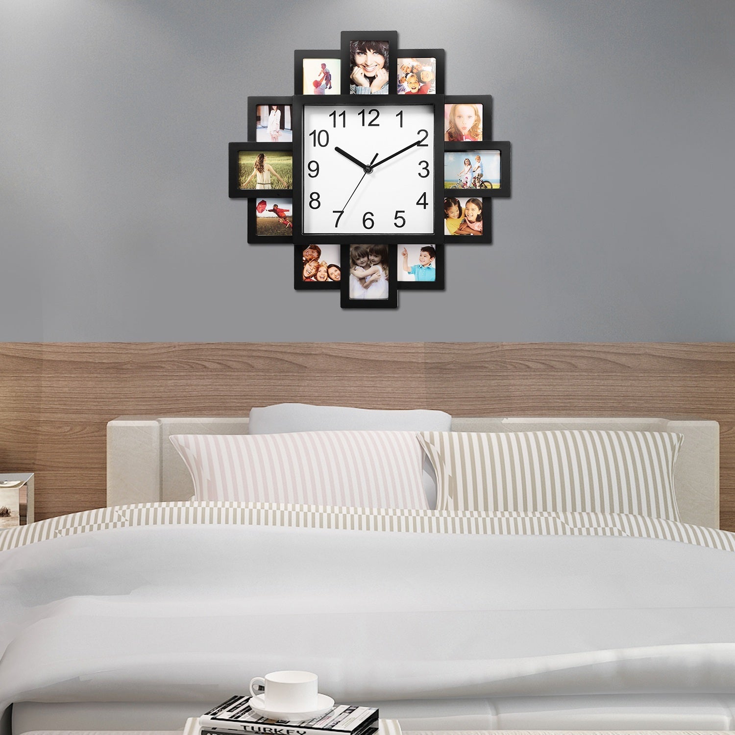 1Pc Photo Frame Clock Picture
