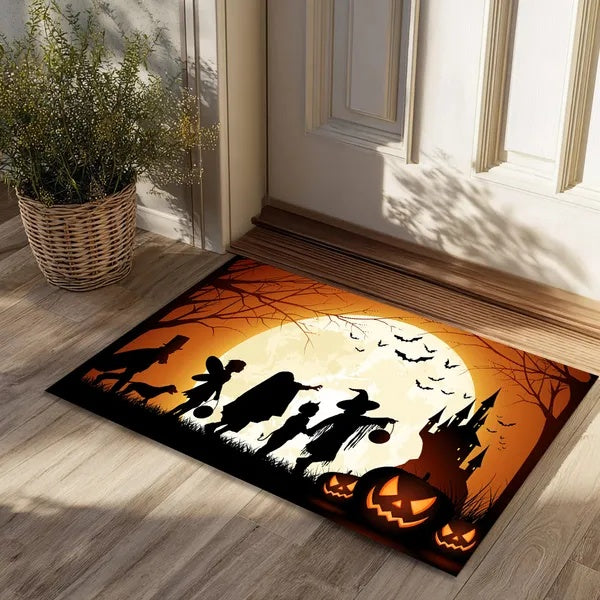 Halloween Pumpkin Ghost Home Decor Doormat